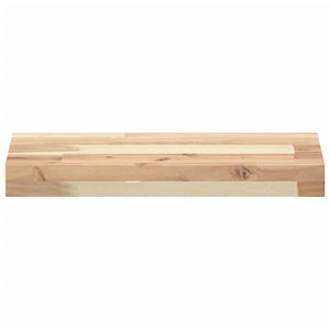 Mensole da Parete 4 pz 60x20x4 cm Legno Acacia Non Trattato 3279422