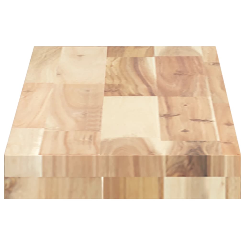 Mensole da Parete 2 pz 80x20x4 cm Legno Acacia Non Trattato 3279424