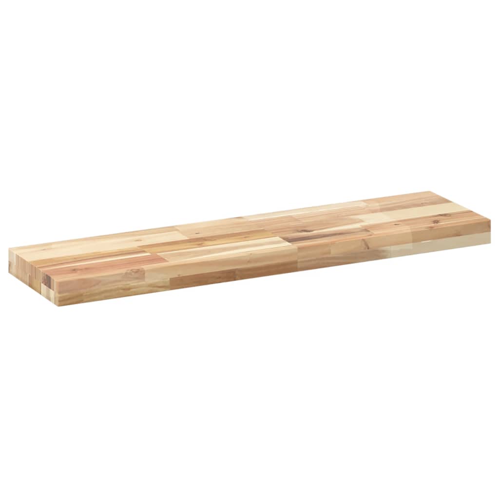 Mensole da Parete 2 pz 80x20x4 cm Legno Acacia Non Trattato 3279424