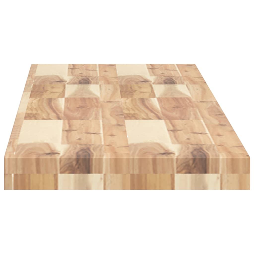 Mensole da Parete 2 pz 160x30x4 cm Legno Acacia Non Trattato 3279468