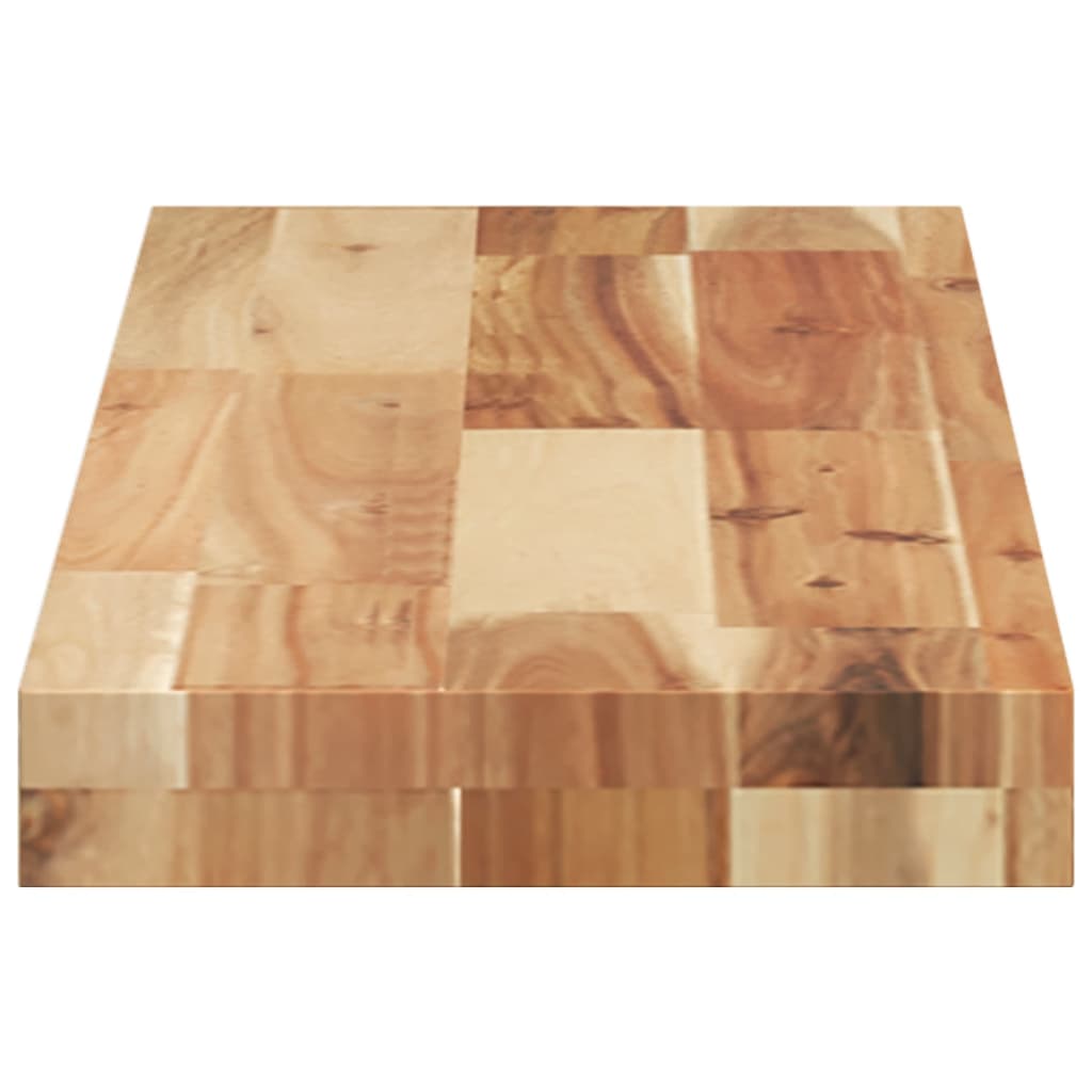 Mensole da Parete 2 pz 100x20x4 cm Legno Acacia Rifinito a Olio 3279588