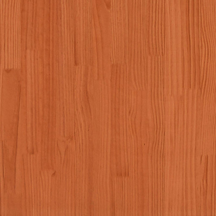 Scarpiera Marrone Cera 110x34x45 cm in Legno Massello di Pino 847123