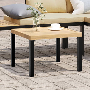 Tavolino Giardino Nero 55x55x39,5cm Acciaio Verniciato Polvere 4008568