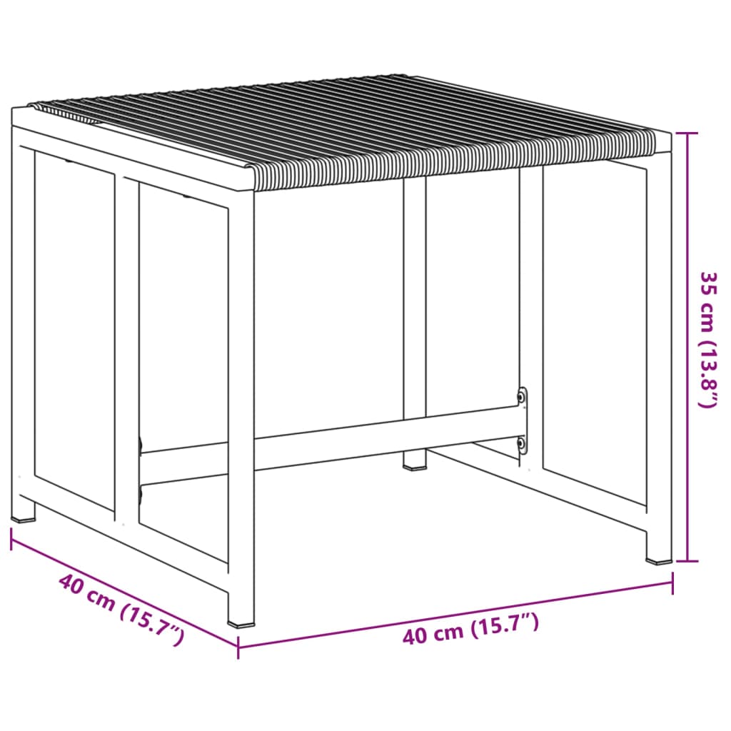 Sgabelli da Bar 4 pz Neri in Polyrattan 4008579