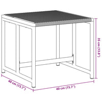 Sgabelli da Bar 4 pz Neri in Polyrattan 4008579