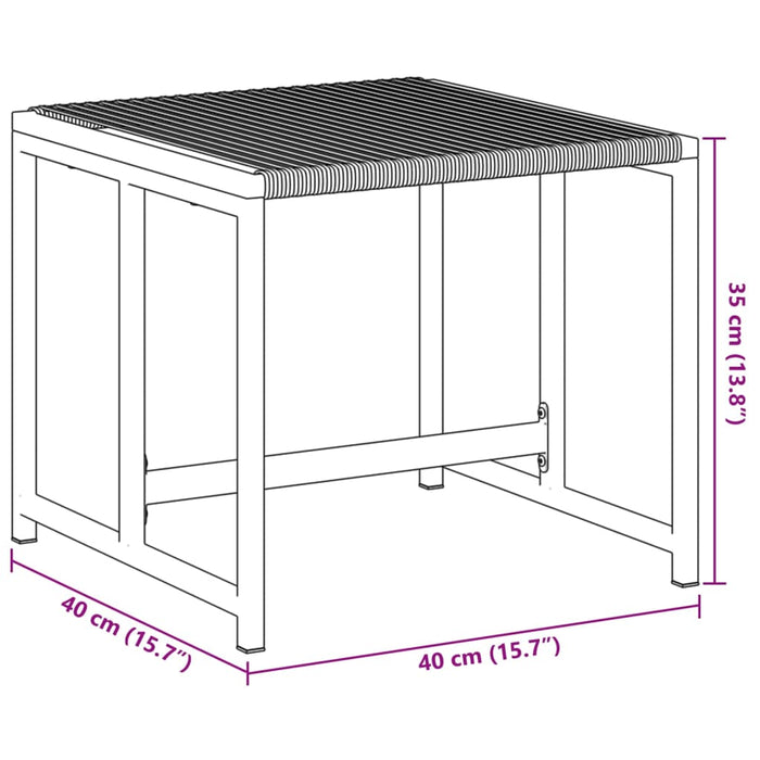 Sgabelli da Bar 4 pz Neri in Polyrattan 4008579