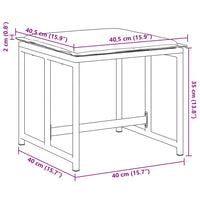 Sgabelli Giardino con Cuscini 4 pz Bianchi Acciaio e Textilene 4008588