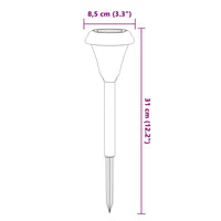 Luci Solari per Percorsi con Picchetti 12 pz Bianche 4008192