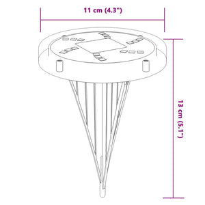 Luci Solari da Terra con Picchetti da Esterno 12pz Bianco Caldo 4008197