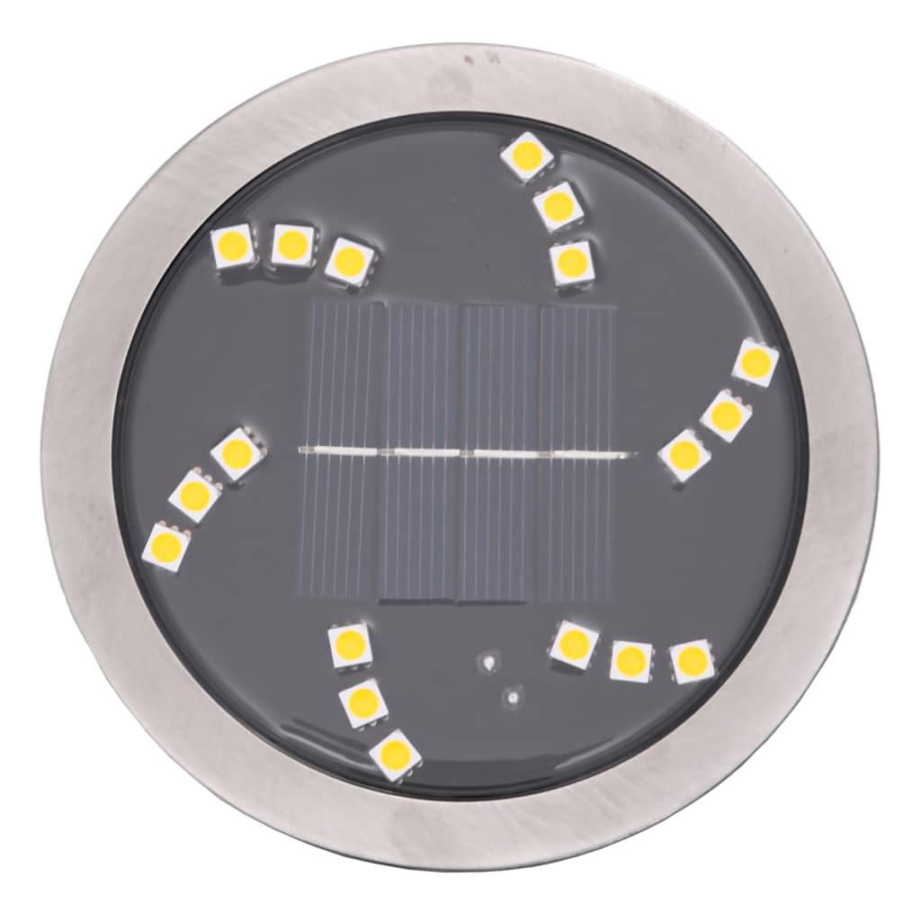 Luci Solari da Terra con Picchetti da Esterno 12pz Bianco Caldo 4008199