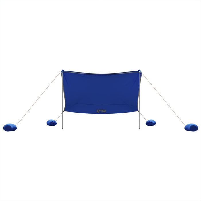 Baldacchino da Spiaggia con Ancore per la Sabbia Blu 304x300 cm 4008644