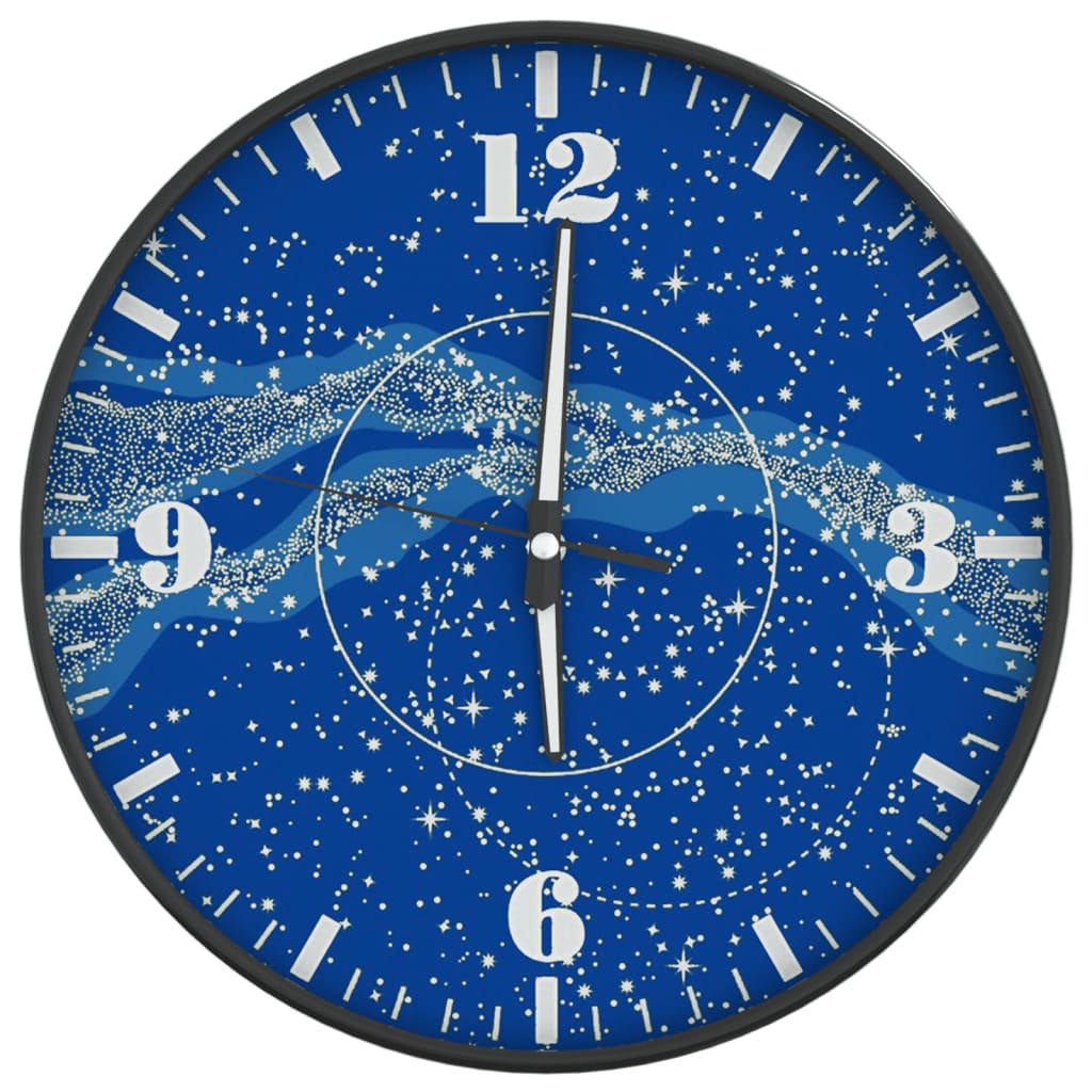 Orologio a Parete con Ore e Lancette Luminose Blu Ø30 cm 4008409