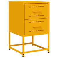 Comodino Giallo Senape 36x39x60,5 cm in Acciaio 846464