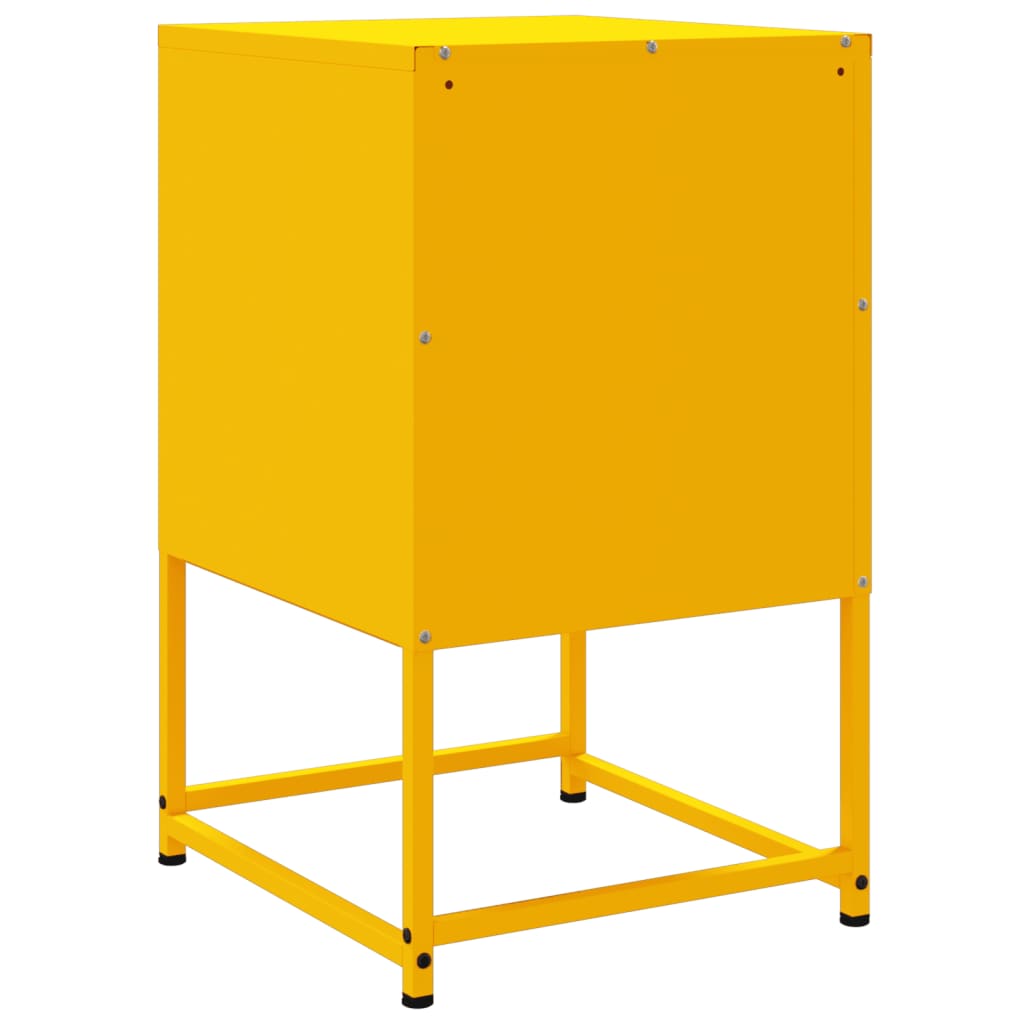 Comodino Giallo Senape 36x39x60,5 cm in Acciaio 846464