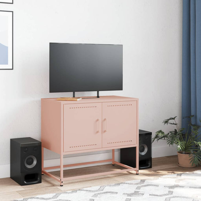 Mobile TV Rosa 68,5x39x60,5 cm in Acciaio 846471