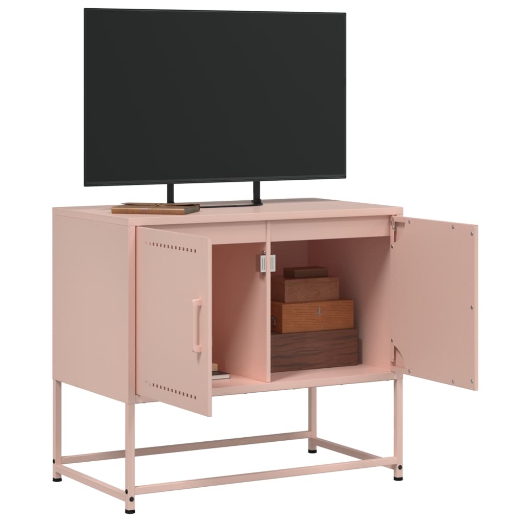 Mobile TV Rosa 68,5x39x60,5 cm in Acciaio 846471