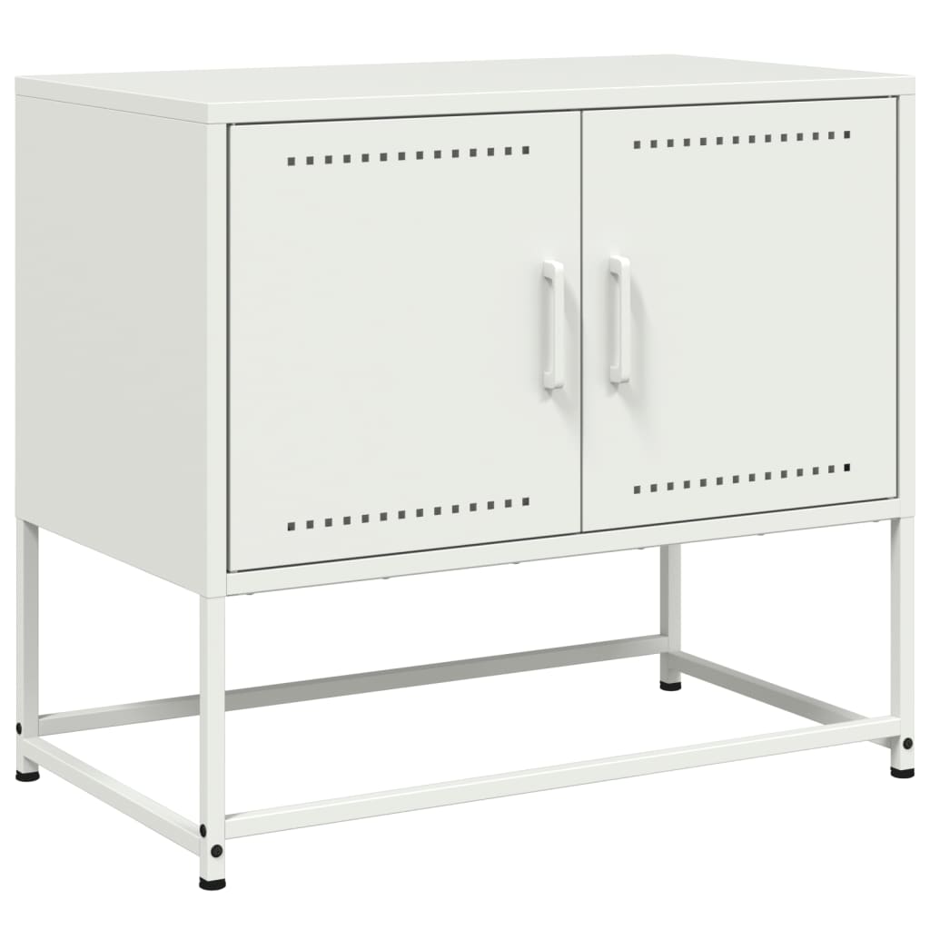 Mobile TV Bianco 68,5x39x60,5 cm in Acciaio 846475