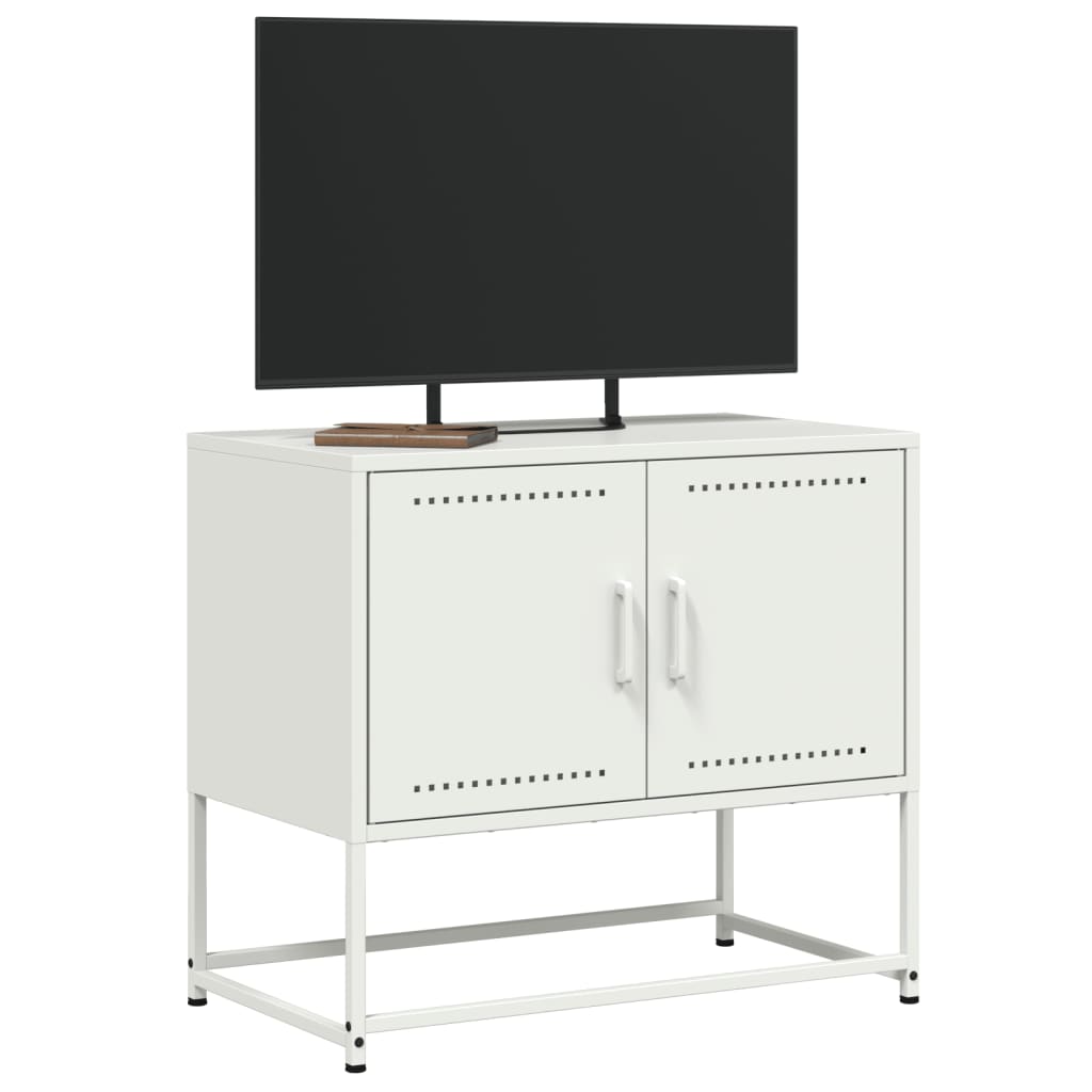 Mobile TV Bianco 68,5x39x60,5 cm in Acciaio 846475