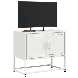 Mobile TV Bianco 68,5x39x60,5 cm in Acciaio 846475