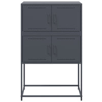 Credenza Antracite 68,5x38,5x107 cm in Acciaio 846484