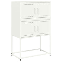 Credenza Bianca 68,5x38,5x107 cm in Acciaio 846487