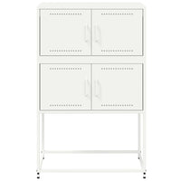 Credenza Bianca 68,5x38,5x107 cm in Acciaio 846487