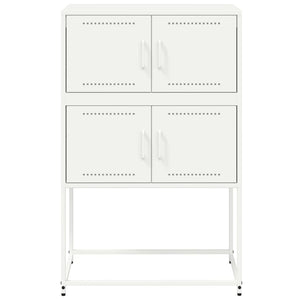 Credenza Bianca 68,5x38,5x107 cm in Acciaio 846487