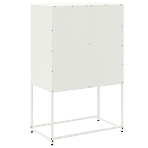 Credenza Bianca 68,5x38,5x107 cm in Acciaio 846487