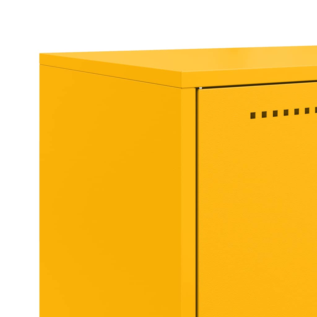 Credenza Giallo Senape 68,5x38,5x123,5 cm in Acciaio 846491