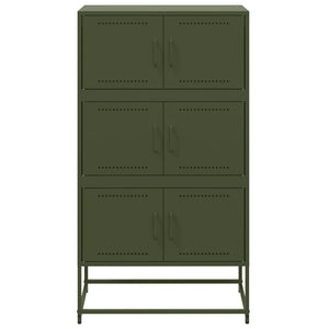 Credenza Verde Oliva 68,5x38,5x123,5 cm in Acciaio 846492