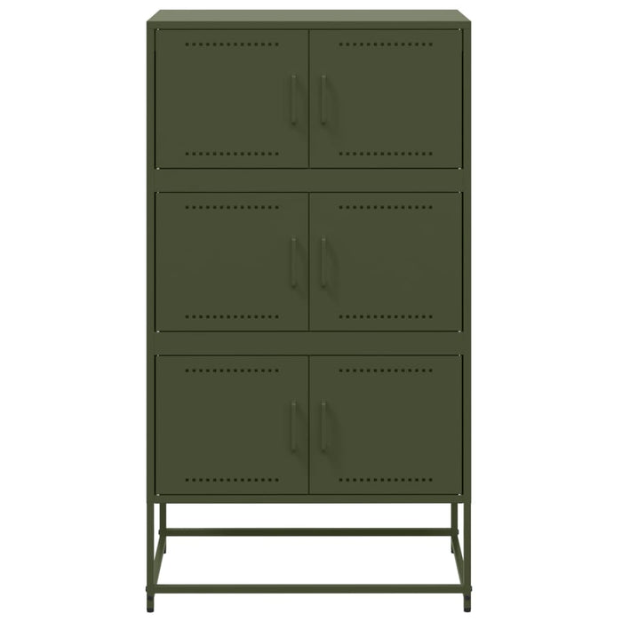 Credenza Verde Oliva 68,5x38,5x123,5 cm in Acciaio 846492