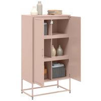 Credenza Rosa 68,5x38,5x123,5 in Acciaio 846495