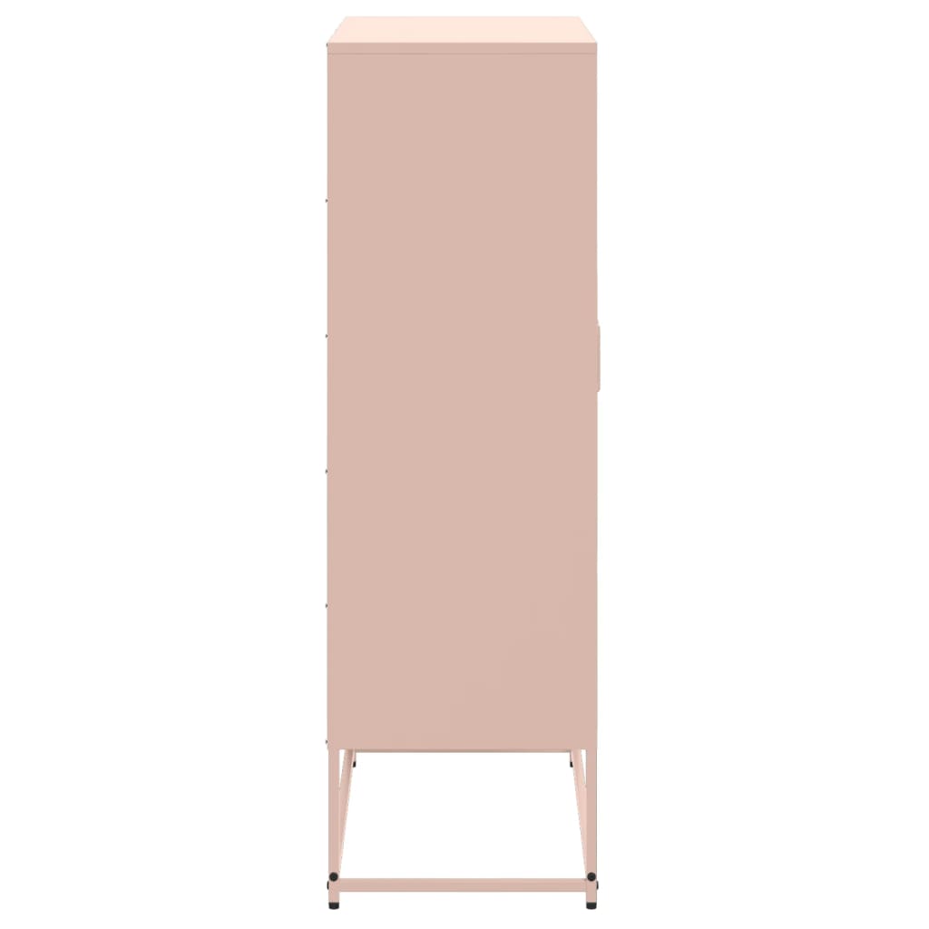 Credenza Rosa 68,5x38,5x123,5 in Acciaio 846495