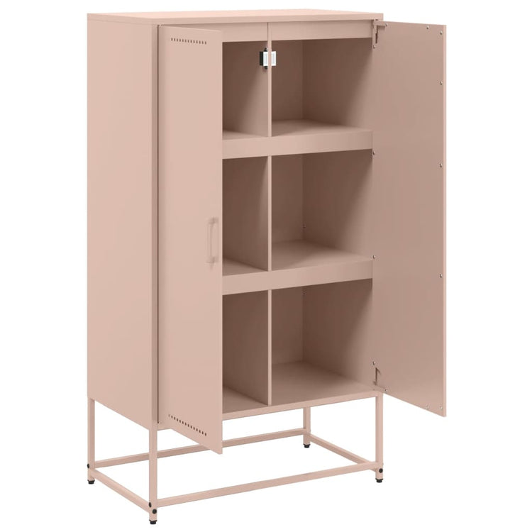 Credenza Rosa 68,5x38,5x123,5 in Acciaio 846495