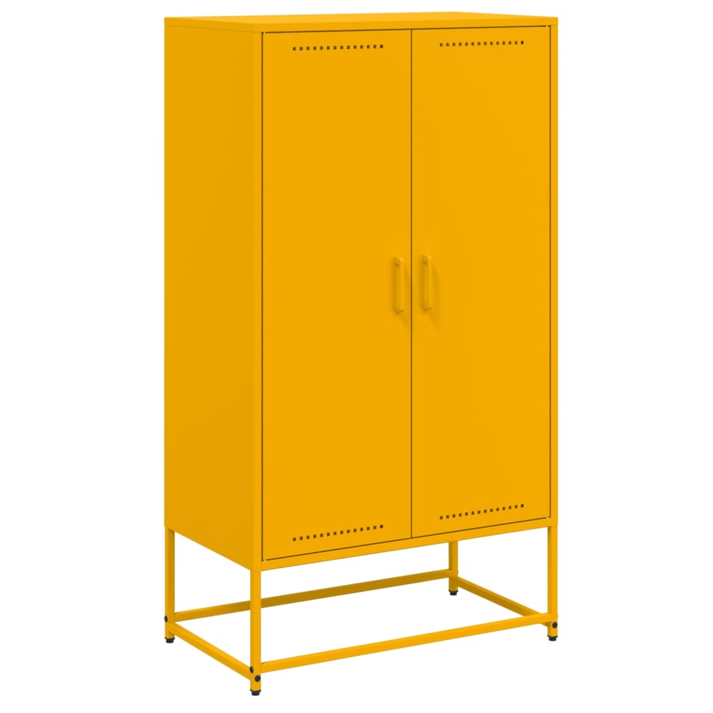 Credenza Giallo Senape 68,5x38,5x123,5 cm in Acciaio 846497