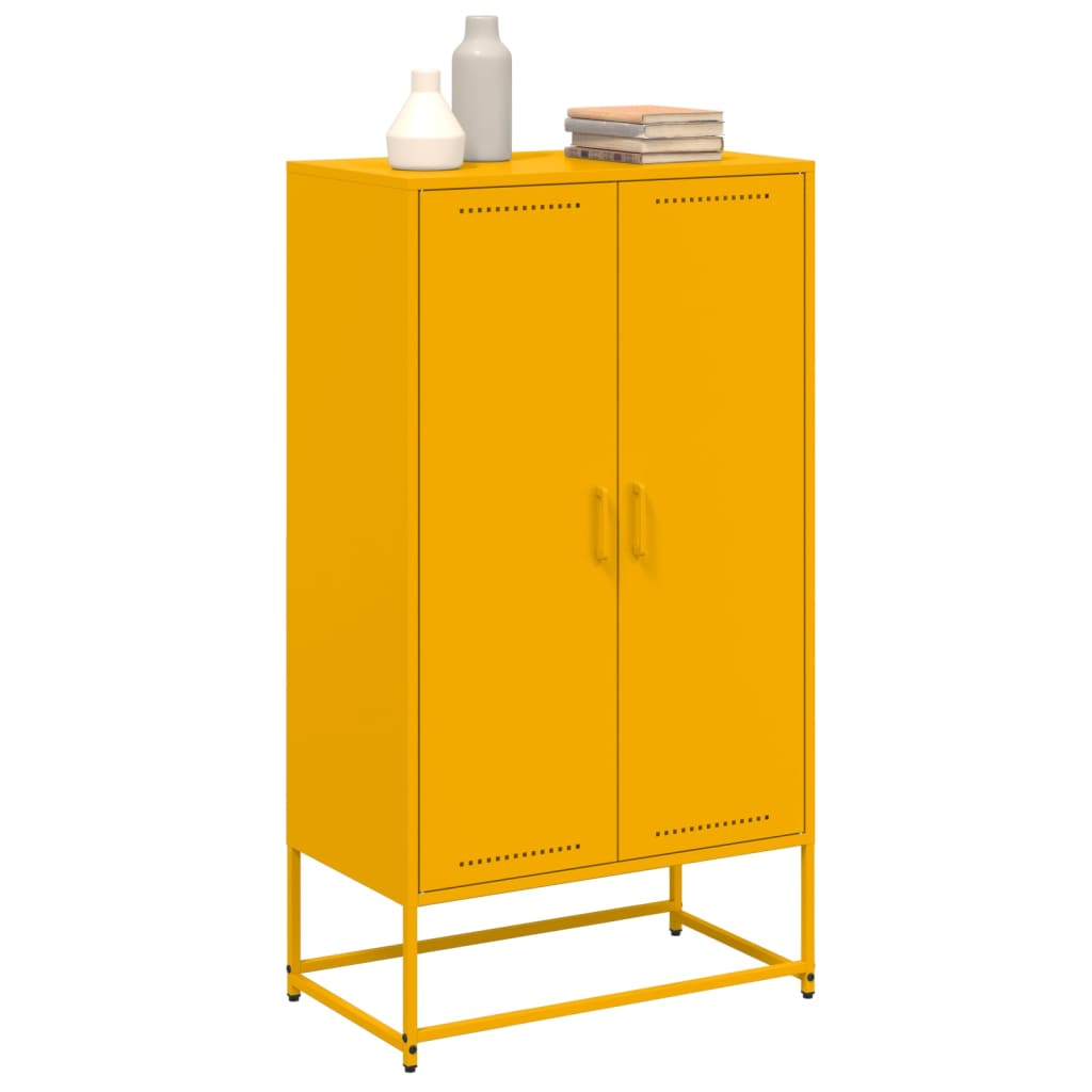 Credenza Giallo Senape 68,5x38,5x123,5 cm in Acciaio 846497