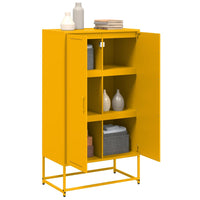 Credenza Giallo Senape 68,5x38,5x123,5 cm in Acciaio 846497