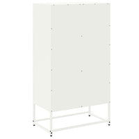 Credenza Bianca 68,5x38,5x123,5 cm in Acciaio 846505