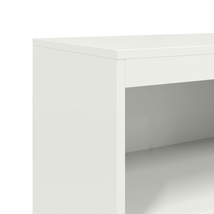 Credenza Bianca 68,5x38,5x123,5 cm in Acciaio 846505