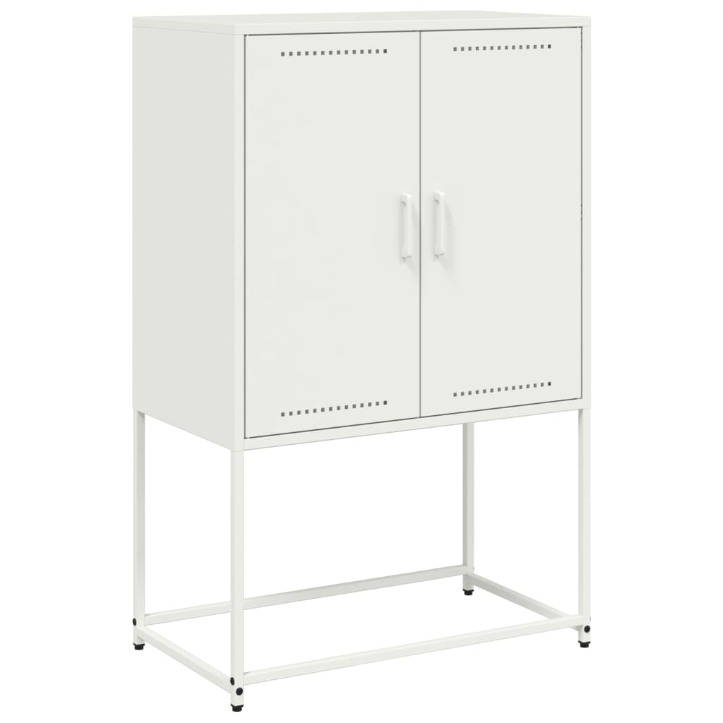 Credenza Bianca 68,5x38,5x107 cm in Acciaio 846511