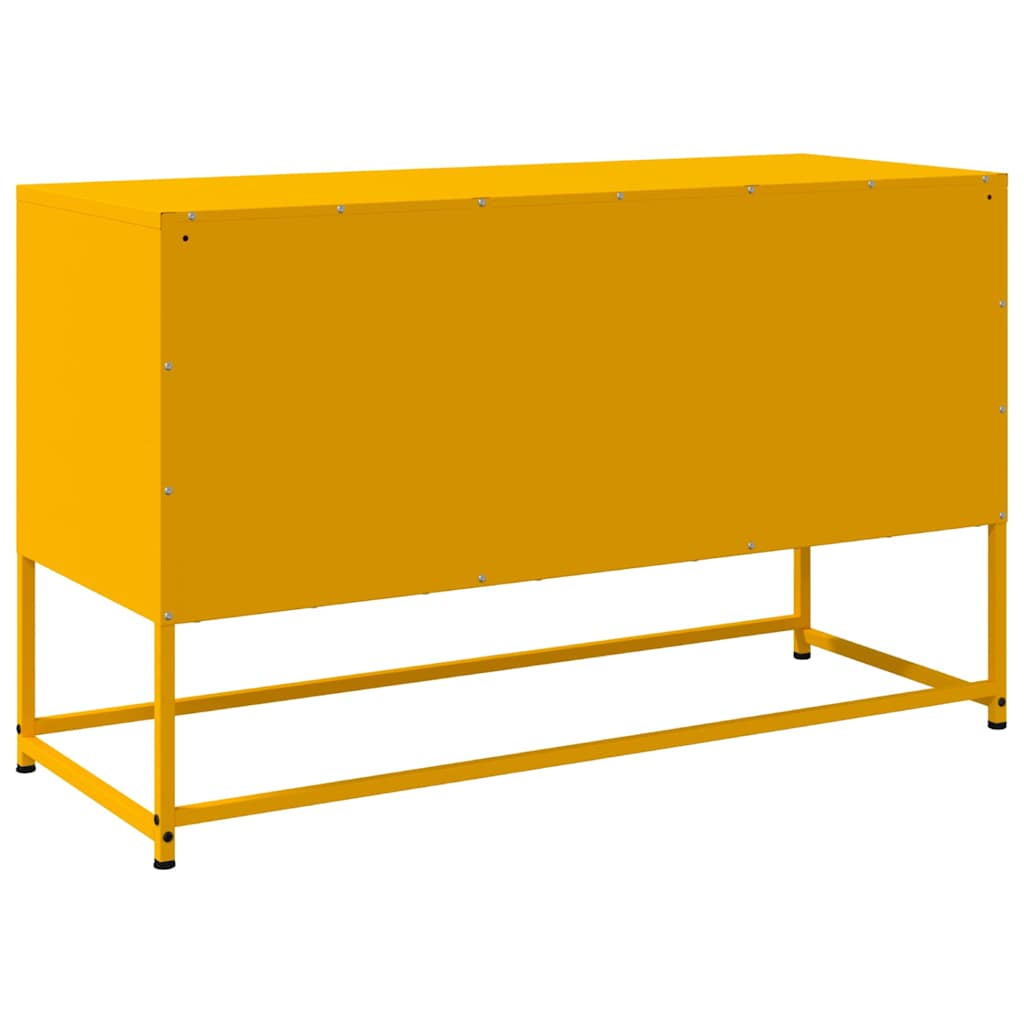 Mobile TV Giallo Senape 100,5x39x60,5 cm in Acciaio 846515