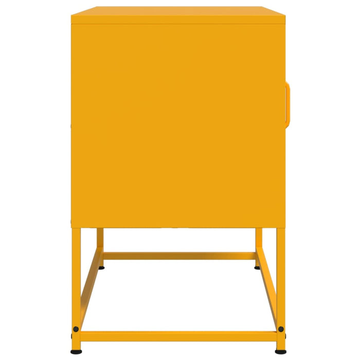 Mobile TV Giallo Senape 68x39x60,5 cm in Acciaio 846521