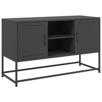 Credenza Nera 36x39x123 cm in Acciaio 846524