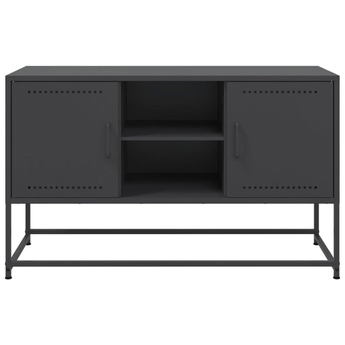 Credenza Nera 36x39x123 cm in Acciaio 846524