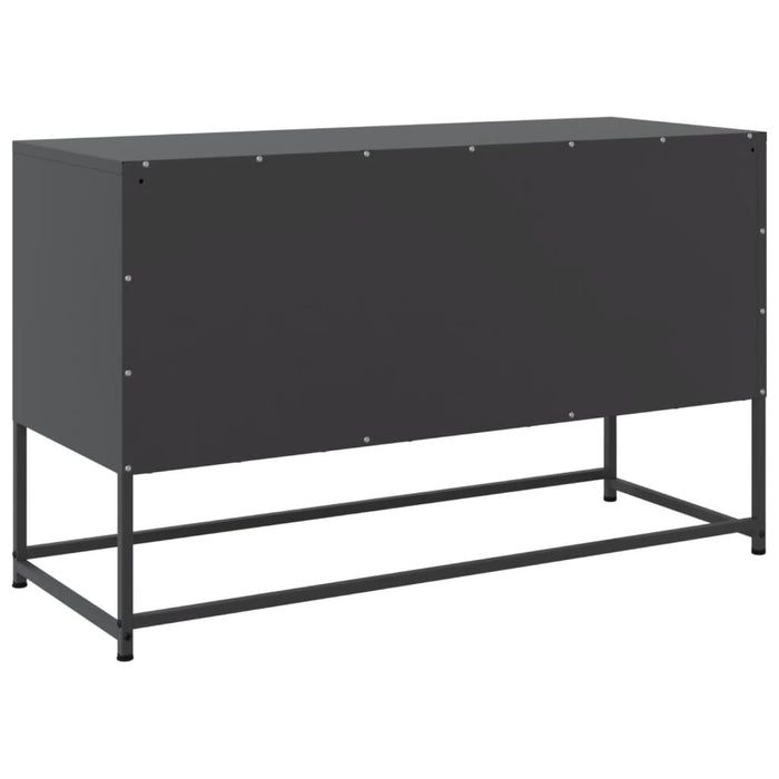 Credenza Nera 36x39x123 cm in Acciaio 846524