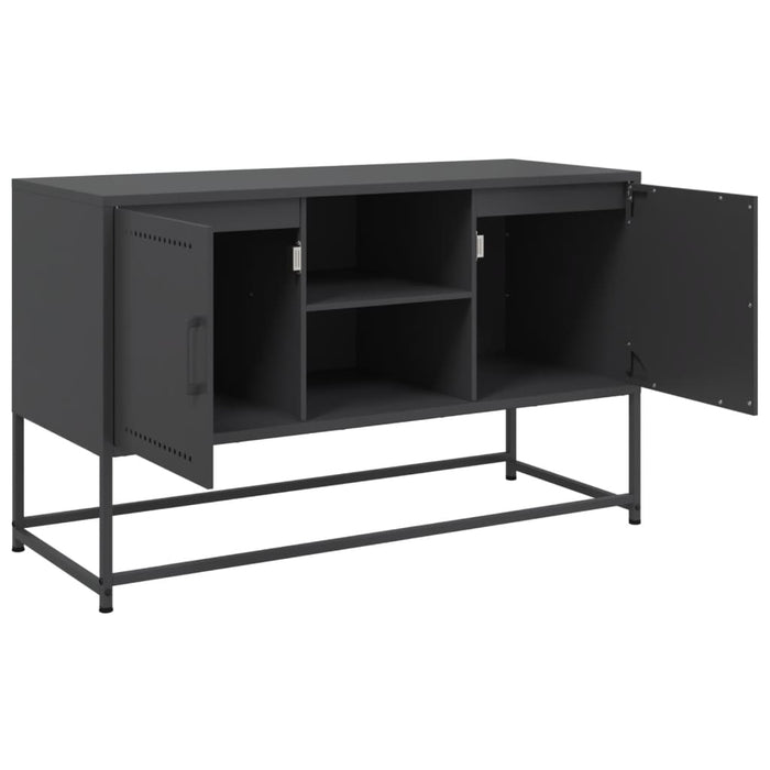 Credenza Nera 36x39x123 cm in Acciaio 846524