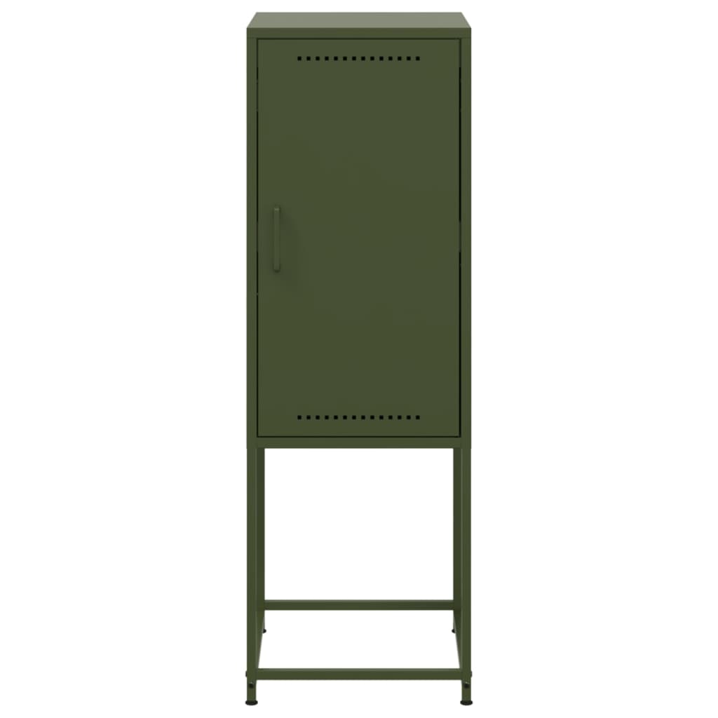 Credenza Verde Oliva 36x39x107 cm in Acciaio 846534