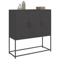 Credenza Nera 100,5x39x107 cm in Acciaio 846536