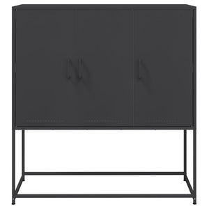 Credenza Nera 100,5x39x107 cm in Acciaio 846536