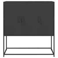 Credenza Nera 100,5x39x107 cm in Acciaio 846536